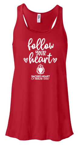 Sacred Heart Parade Womens Racerback Tank Top