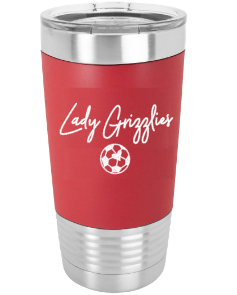 Wadsworth Lady Grizzlies Soccer 20 oz Tumbler with Clear Lid