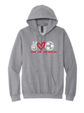 Wadsworth Lady Grizzlies Soccer Peace Love Lady Grizzlies Adult Unisex Hoodie