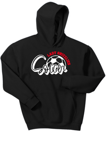 Wadsworth Lady Grizzlies Soccer Ball Youth Hoodie