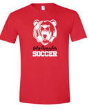 Wadsworth Lady Grizzlies Soccer Adult Bear Heavy Cotton T-shirt