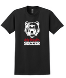 Wadsworth Lady Grizzlies Soccer Adult Bear Heavy Cotton T-shirt