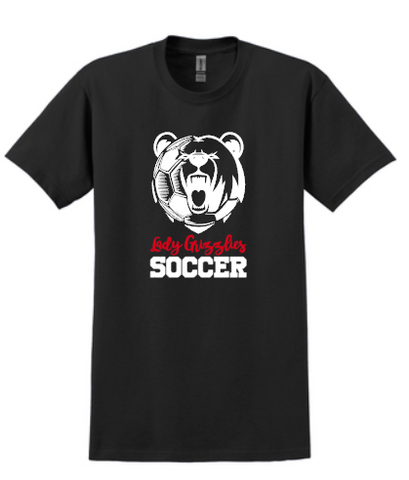 Wadsworth Lady Grizzlies Soccer Youth Bear Heavy Cotton T-shirt