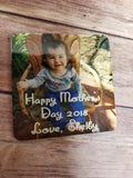 Custom Photo Hardboard Coaster, Christmas