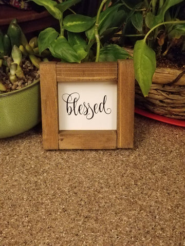 Blessed mini sign Christmas