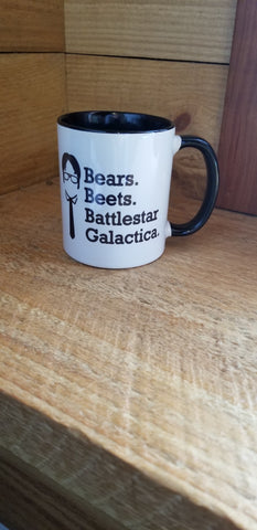 The Office  Dwight Bears Beets Coffee Mug Christmas