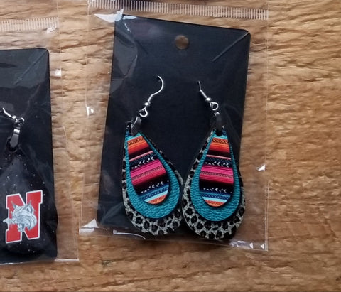 Christmas Aztec Earrings