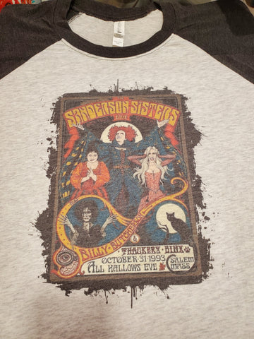 Hocus Pocus Sanderson Sisters T-Shirt, Raglan, or Hoodie