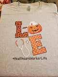 Halloween Love Healthcare Workers Shirt