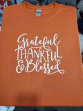 Grateful Thankful Blessed Fall Shirt