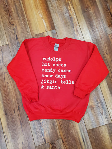 Rudolph Hot Cocoa Christmas T-Shirt or Hoodie