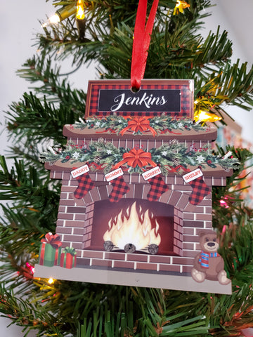 Personalized Christmas Chimney Ornament