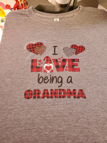 I love Being a Grandma Gnome Shirt