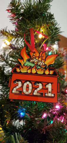 Christmas 2021 Dumpster Ornament