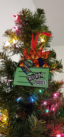 Christmas 2021 Dumpster Ornament Burn