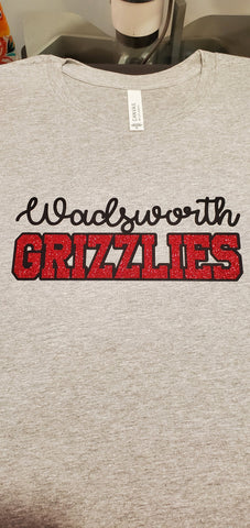 Wadsworth Youth Cheer Grizzlies T-Shirt or Hoodie