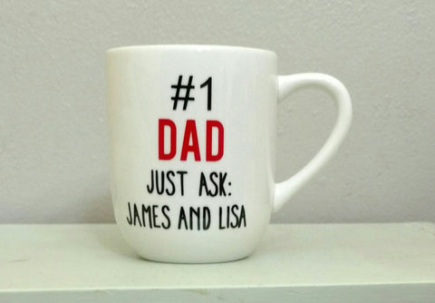 Coffee Mug - Personalized #1 Dad Cup