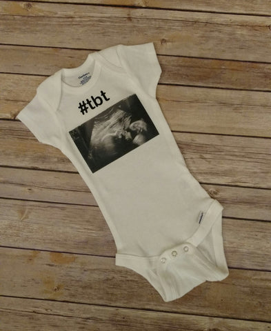 #tbt onesie with YOUR baby's ultrasound