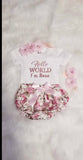 Baby Girl Hello World Coming Home Hospital Photoshoot Outfit