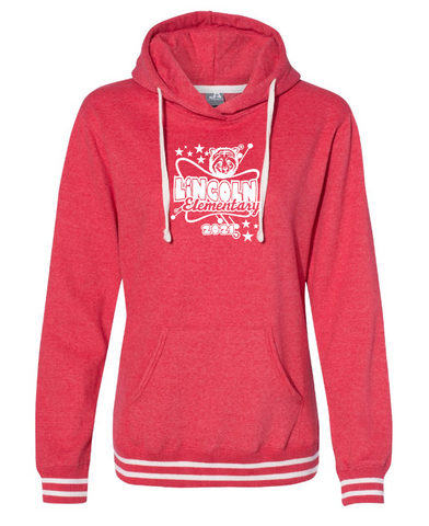 Wadsworth Lincoln Elementary Women Red Hoodie