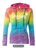 Wadsworth Grizzlies Youth Cheer Women Tie Dye Hoodie