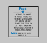 Christmas Father's Day Personalized Hug Blanket