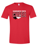 Wadsworth Youth Cheer Red Heavy Cotton T-shirt