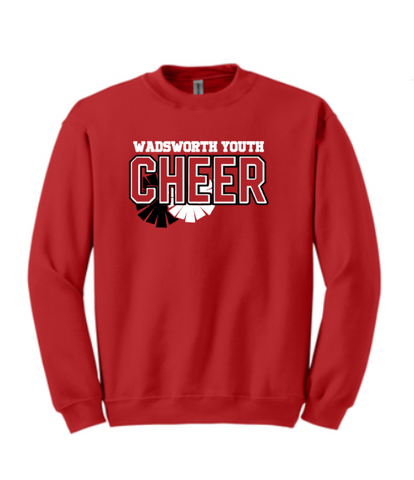Wadsworth Youth Cheer Crew Red Sweatshirt