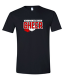 Wadsworth Youth Cheer Black Heavy Cotton T-shirt