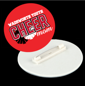 Wadsworth Youth Cheer MOM Button