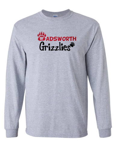 Wadsworth Franklin Elementary Glitter Adult Cotton Long Sleeve T-shirt
