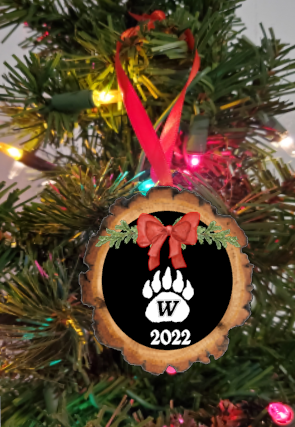 Wadsworth Isham 2022 Wood Ornament