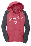 Sacred Heart Spirit Wear Lightweight Womens Fleece Raglan Hoodie