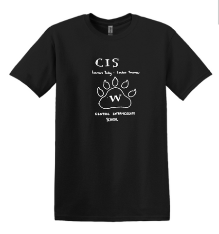 CIS Spirit Wear Student Design Black Adult Softstyle T-shirt