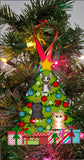 Personalized Custom Christmas Cat Tree Ornament