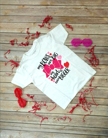My Bow and Heart Valentine Kid Shirt