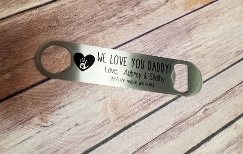Personalized bottle opener, Dad gift, grandpa, christmas