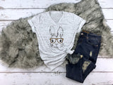 Easter Bunny with Leopard Glasses Shirt