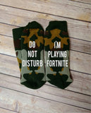 Do Not Disturb I'm Playing Fortnite Socks Xbobx Playstation Christmas