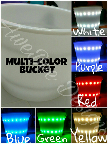 Personalized Multi-Color in One LED Light Up Halloween Bucket
