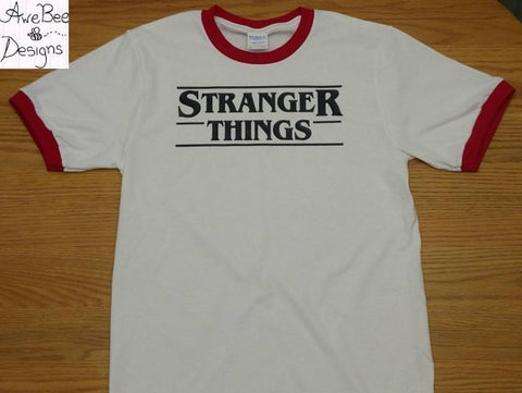 Stranger Things Shirt Ringer