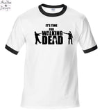 Zombie Walking Dead Time Ringer Shirt