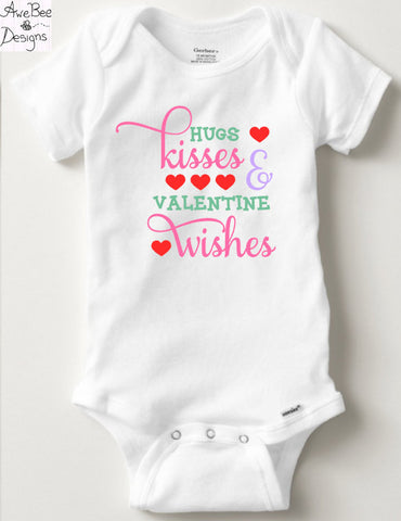 Valentine's Day Onesie - Baby Toddler Tie or Heart, Onesie or Shirt