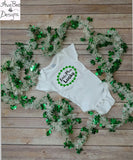 New Parent Gift- St. Patricks Day Onesie, Little Miss Lucky Paddys Day - Baby Toddler Onesie Shirt