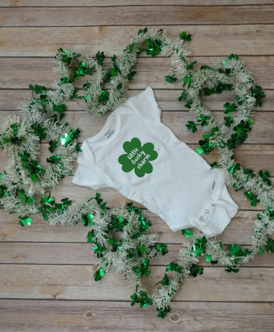 New Parent Gift- St. Patricks Day Onesie, Mommy's Little Lucky Charm