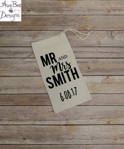 Personalized Mr & Mrs Gift Bag