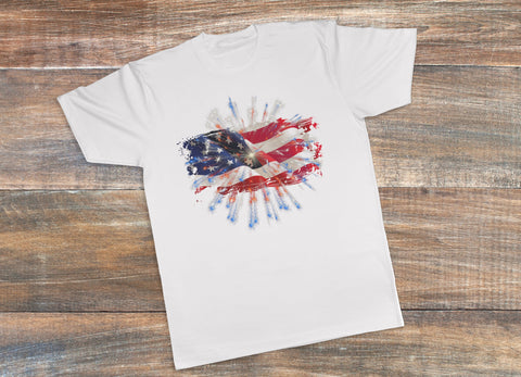 American Flag T-Shirt, 4th of July shirt