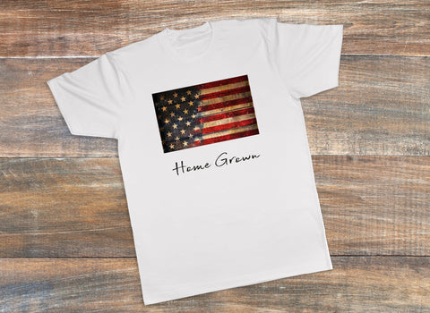 America Flag T-Shirt, 4th of July shirt, American Home Grown