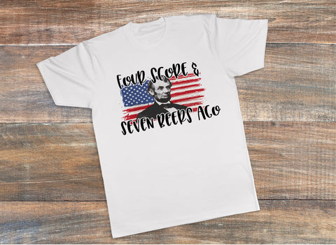America Flag T-Shirt, 4th of July shirt, Drinking with Lincoln
