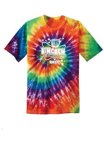 Wadsworth Lincoln Elementary Youth Tie Dye T-shirt